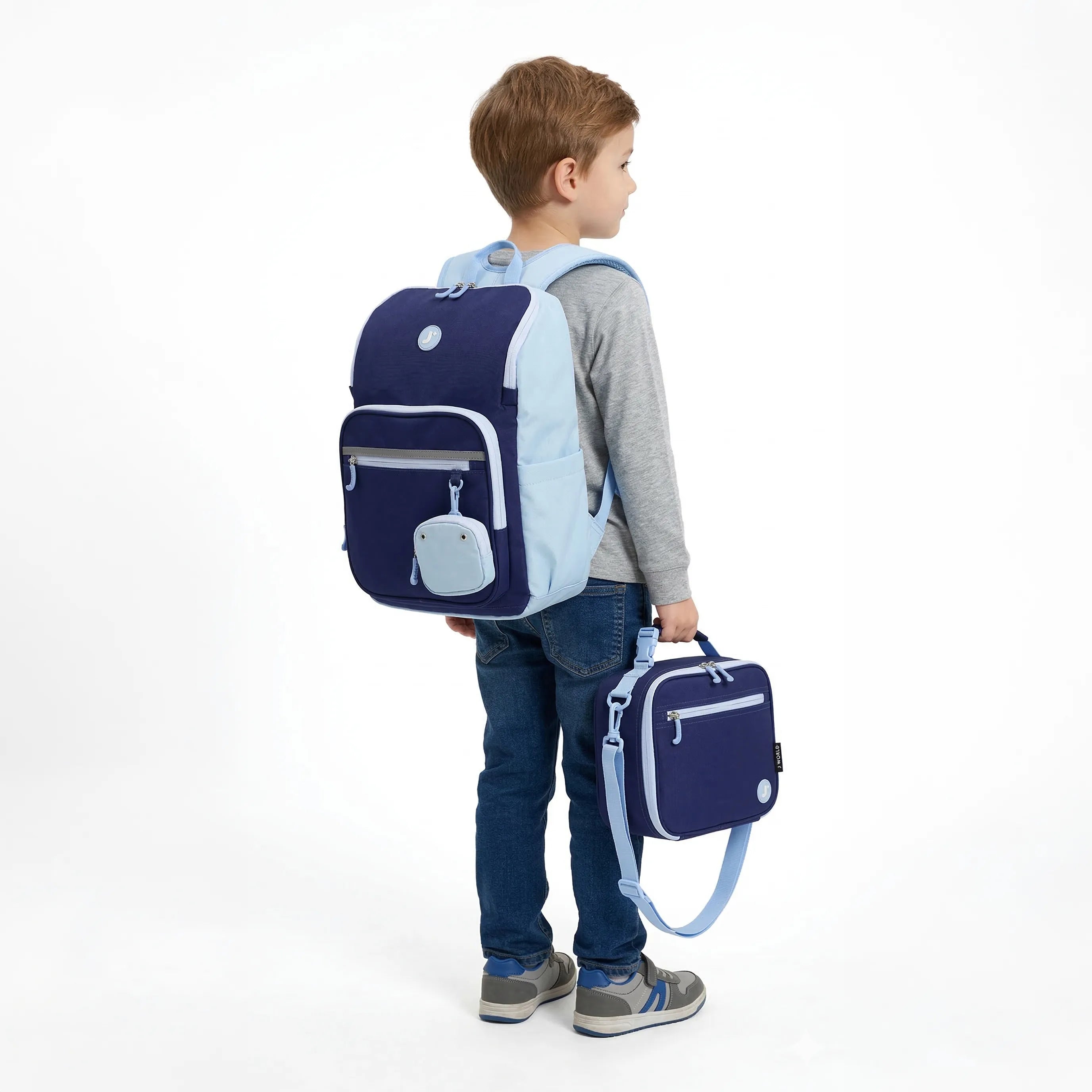 Junior Backpack With Lunch Box For School in Street Art - JWorldstore