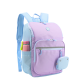Junior Backpack With Lunch Box For School in Purple