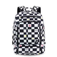 Packmate 2 in 1 Backpack With Built-in Lunch Bag in Icon Checkers - JWorldstore