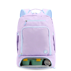 Packmate 2 in 1 Backpack With Built-in Lunch Bag in Purple - JWorldstore