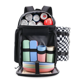 Picnic Backpack with Insulated Compartments & Picnic Mat in Black