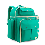 Picnic Backpack with Insulated Compartments & Picnic Mat in Green