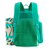 Picnic Backpack with Insulated Compartments & Picnic Mat in Green