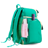 Picnic Backpack with Insulated Compartments & Picnic Mat in Green