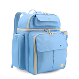 Picnic Backpack with Insulated Compartments & Picnic Mat in Sky Blue