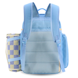 Picnic Backpack with Insulated Compartments & Picnic Mat in Sky Blue