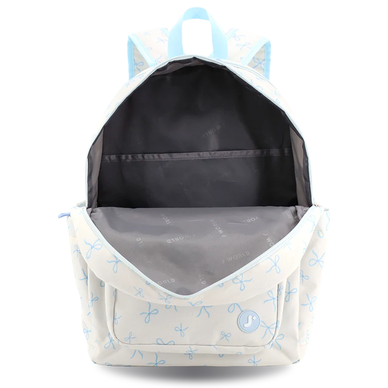 Zenpack Laptop Backpack in Blue Bows - JWorldstore