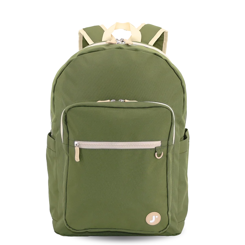 J World | Zenpack Laptop Backpack | School Bag | Olive Green