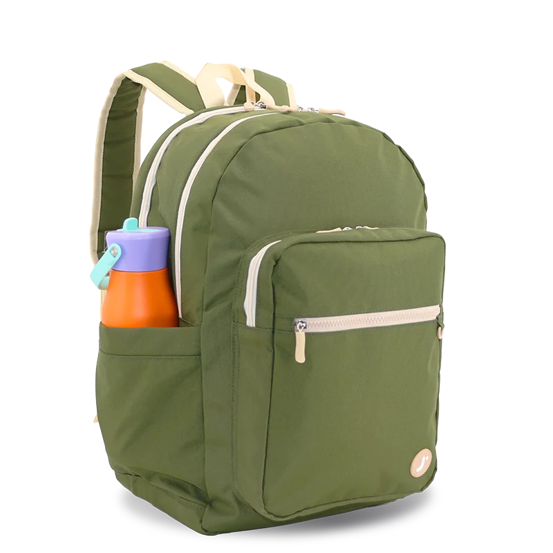 Zenpack Laptop Backpack in Olive Green - JWorldstore