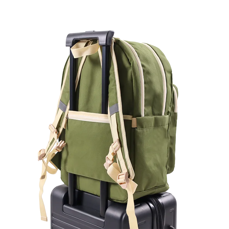 Zenpack Laptop Backpack in Olive Green - JWorldstore