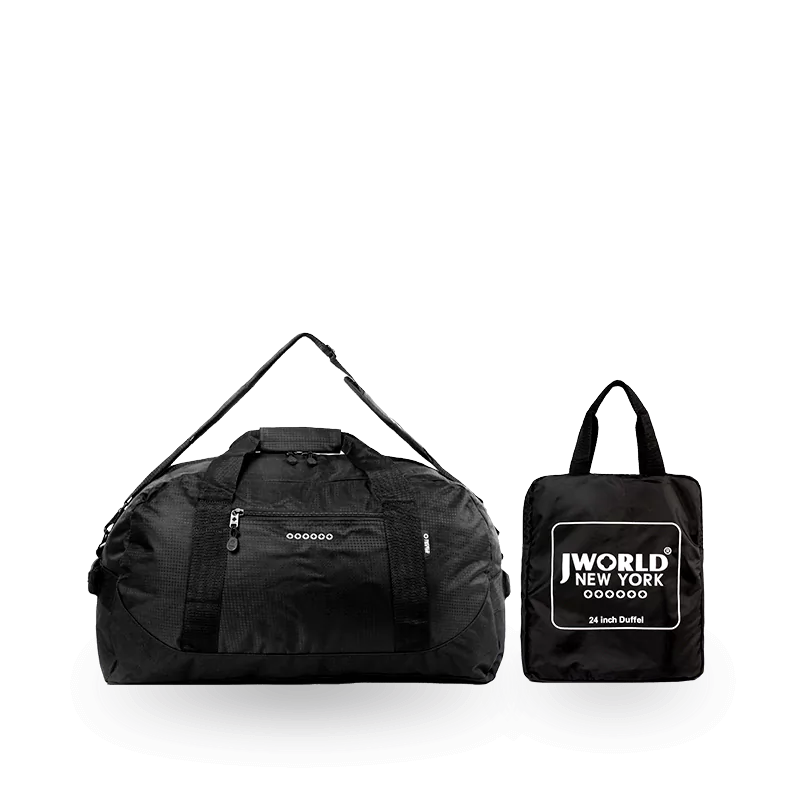 J World Lawrence Duffel Bag, Size: 24 INCH, Black