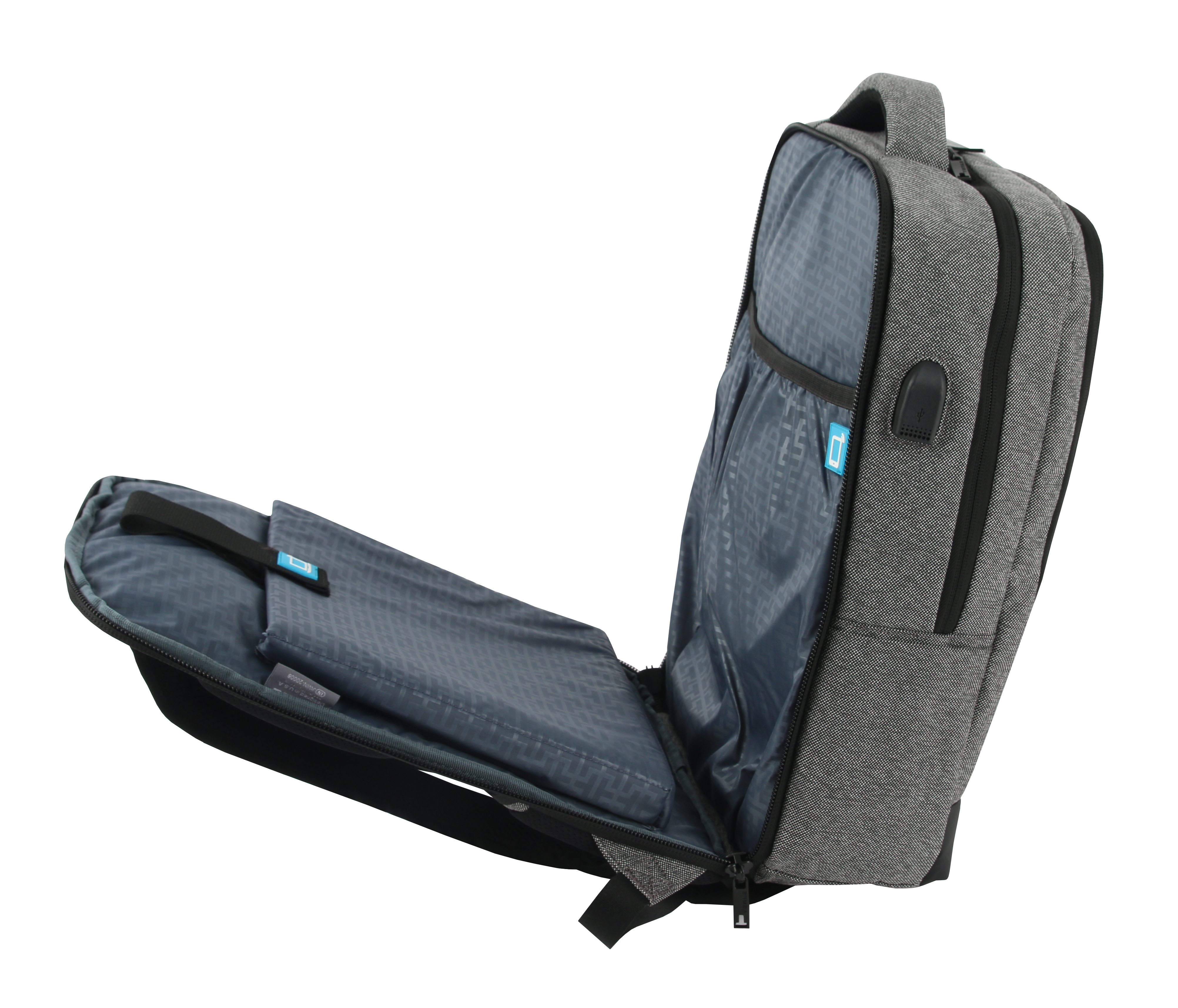 Pilgrim TSA-Friendly Business Laptop Backpack in Grey - JWorldstore