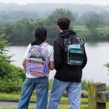 Clear Laptop Backpack in Digital Lavender - JWorldstore