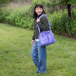 Puffy Tote in Purple - JWorldstore
