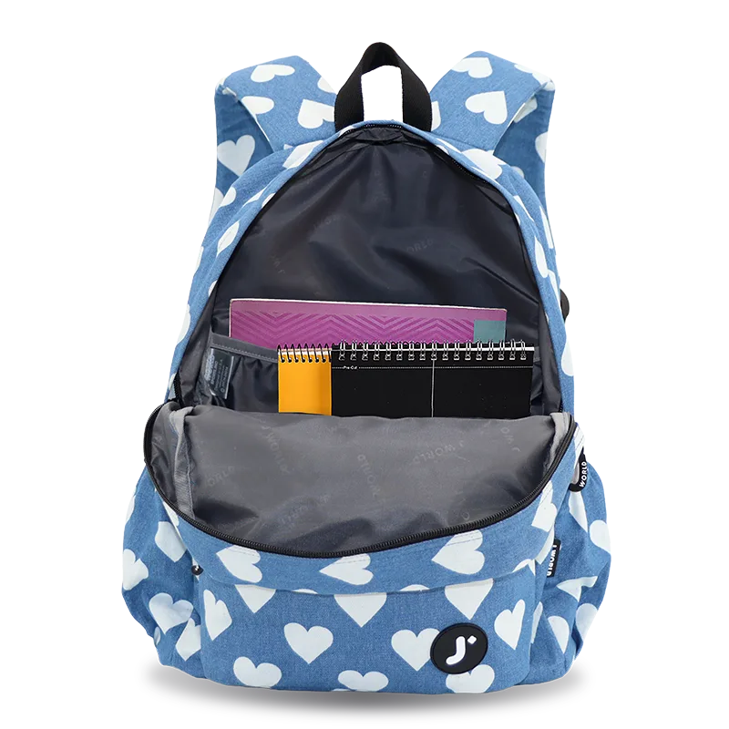 Oz Daypack Backpack in Denim Heart - JWorldstore