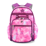 Duet Kids Backpack & Detachable Lunch Box Set in Purple Galaxy - JWorldstore