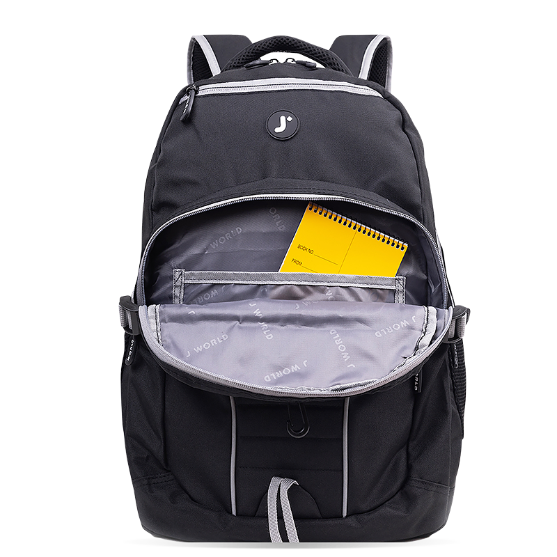 atom multi purpose laptop backpack J World Atom 18.5 inch Multi-Compartment Laptop Backpack For School And Travel, Black, Women's