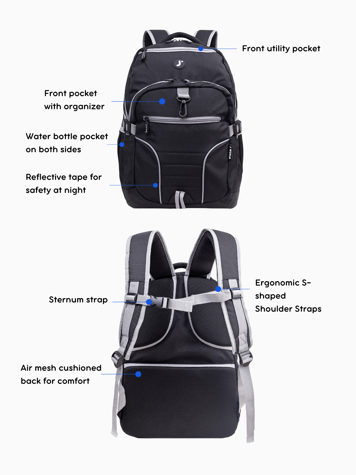 atomi travel foldable backpack Atom Multi Purpose Laptop Backpack in Black