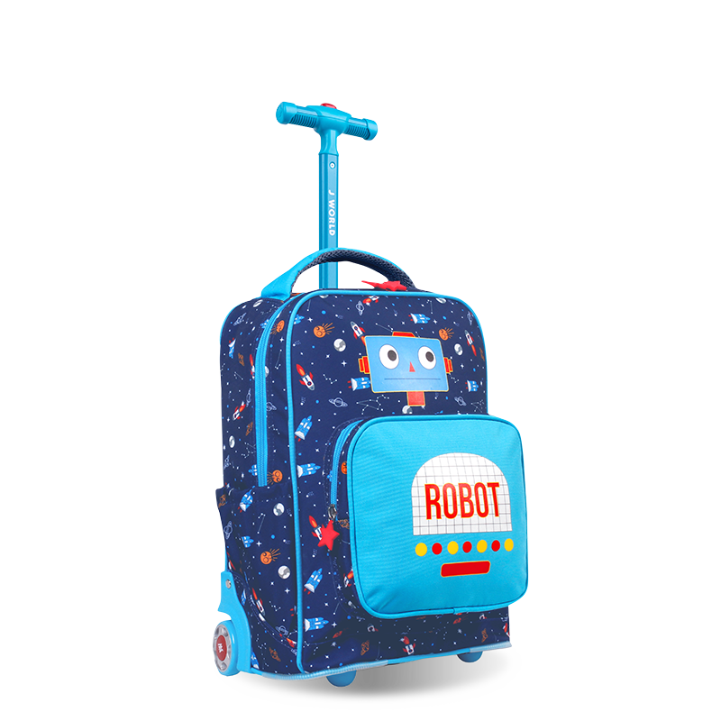 Sparkle 15 Inch Kids Rolling Backpack / Carry On - JWorldstore