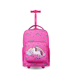 Sparkle 15 Inch Kids Rolling Backpack / Carry On - JWorldstore