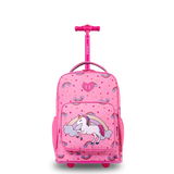 Sparkle 15 Inch Kids Rolling Backpack / Carry On in Unicorn