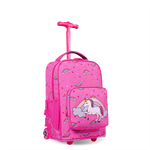 Sparkle 15 Inch Kids Rolling Backpack / Carry On - JWorldstore