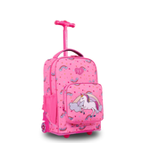Sparkle 15 Inch Kids Rolling Backpack / Carry On in Unicorn
