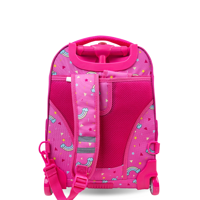 Sparkle 15 Inch Kids Rolling Backpack / Carry On - JWorldstore