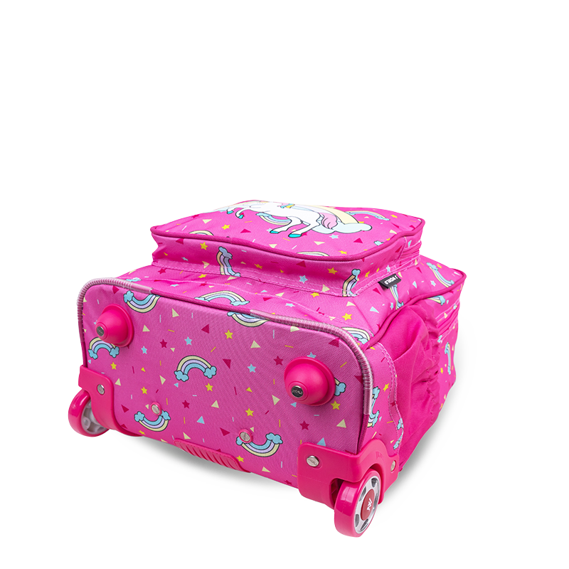 Sparkle 15 Inch Kids Rolling Backpack / Carry On - JWorldstore