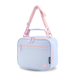 Cody Lunch Bag With Shoulder Strap in Blue Bows - JWorldstore