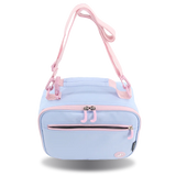 Cody Lunch Bag With Shoulder Strap in Blue Bows - JWorldstore