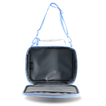 Cody Lunch Bag With Shoulder Strap in Blue Bows - JWorldstore