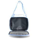 Cody Lunch Bag With Shoulder Strap in Blue Bows - JWorldstore
