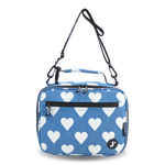 Cody Lunch Bag With Shoulder Strap in Denim Heart - JWorldstore