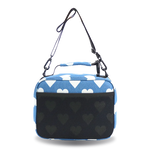 Cody Lunch Bag With Shoulder Strap in Denim Heart - JWorldstore