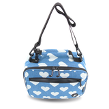 Cody Lunch Bag With Shoulder Strap in Denim Heart - JWorldstore