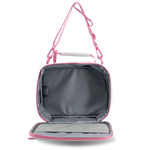 Cody Lunch Bag With Shoulder Strap in Metallic Silver - JWorldstore