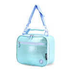 Cody Lunch Bag With Shoulder Strap in Metallic Teal - JWorldstore