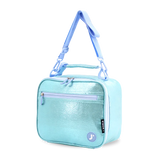 Cody Lunch Bag With Shoulder Strap in Metallic Teal - JWorldstore