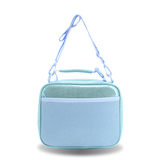 Cody Lunch Bag With Shoulder Strap in Metallic Teal - JWorldstore