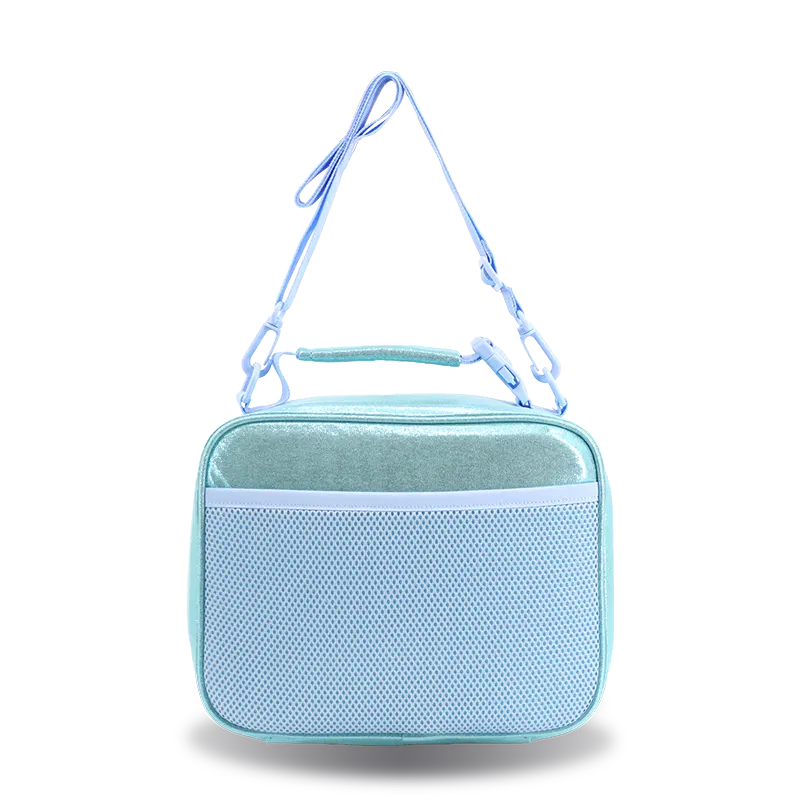 Cody Lunch Bag With Shoulder Strap in Metallic Teal - JWorldstore