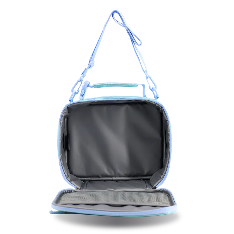 Cody Lunch Bag With Shoulder Strap in Metallic Teal - JWorldstore