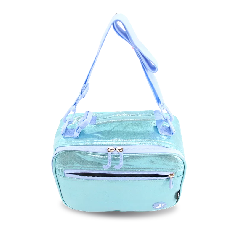 Cody Lunch Bag With Shoulder Strap in Metallic Teal - JWorldstore