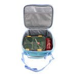 Cody Lunch Bag With Shoulder Strap in Metallic Teal - JWorldstore