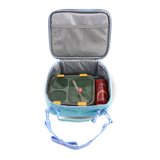 Cody Lunch Bag With Shoulder Strap in Metallic Teal - JWorldstore