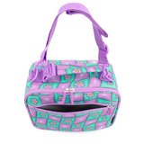 Cody Lunch Bag With Shoulder Strap in Puffy Flower