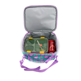 Cody Lunch Bag With Shoulder Strap in Puffy Flower