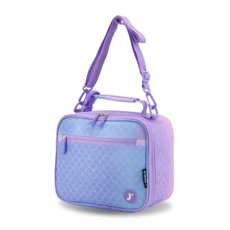 Cody Lunch Bag With Shoulder Strap in Purple Mermaid - JWorldstore