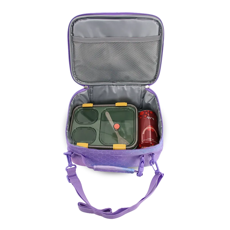 Cody Lunch Bag With Shoulder Strap in Purple Mermaid - JWorldstore