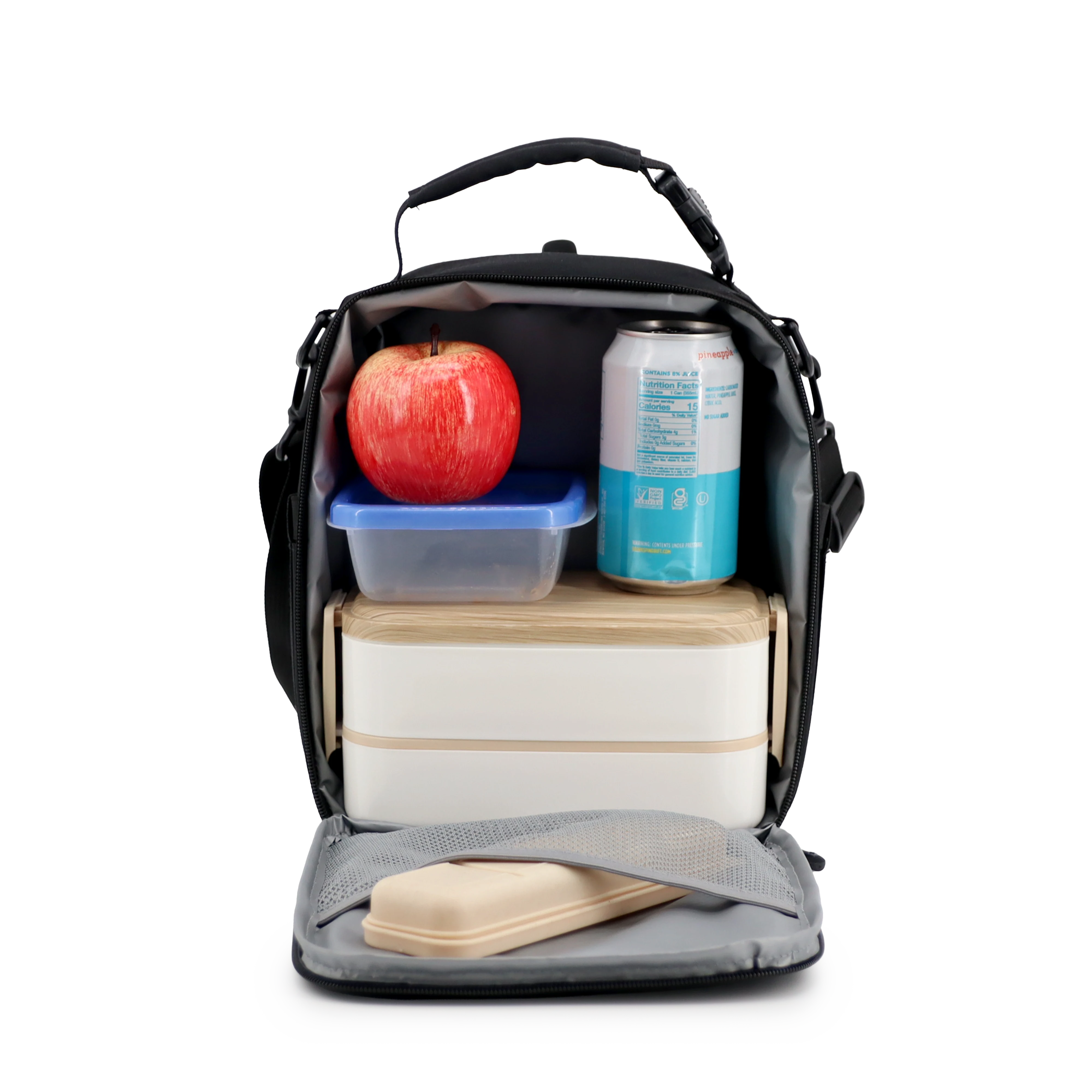 Cole Insulated Lunch Bag in Black - JWorldstore